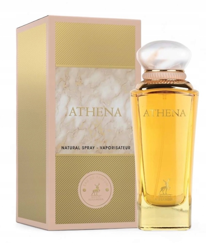 Elegancki flakon Maison Alhambra Athena 100ml – subtelne perfumy dla kobiet.